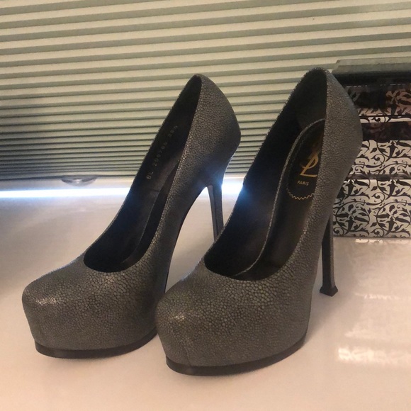 Yves Saint Laurent Shoes - Ysl Tribute in pebble gray